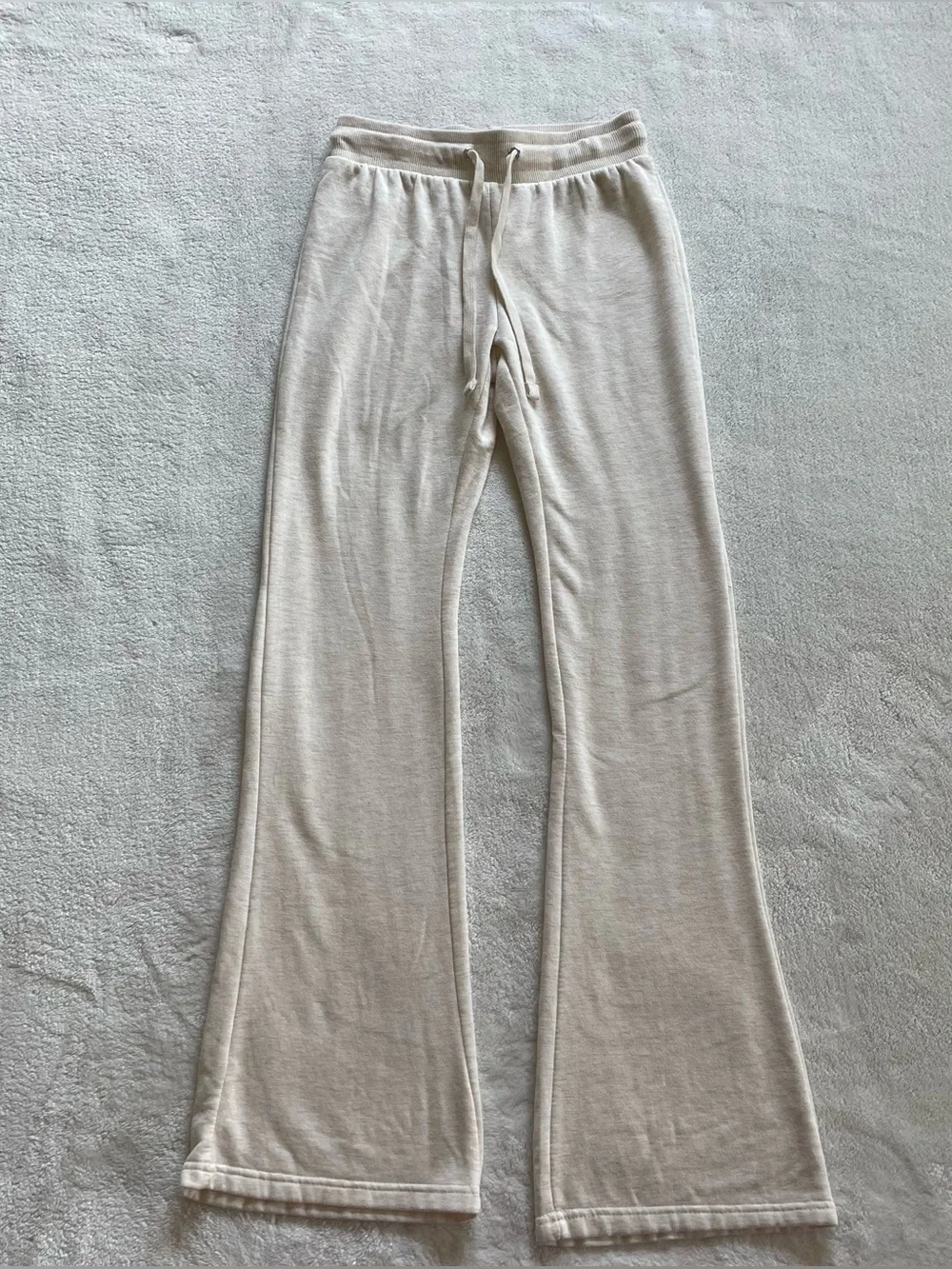 Cream Flared Sweatpants size XS - Picture 3 of 11